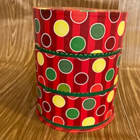 EUC “Punch Studio” Unique 3Tier Yellow, Red & Green Storage container with 1 Top - Picture 15 of 17